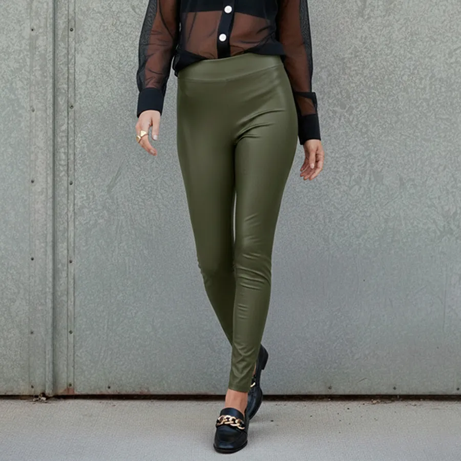 P6019-UNI-N LEGGINS VINIPIEL 9207